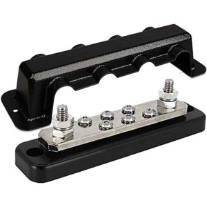 Busbar 250A 2P with 6 screws + pc cover